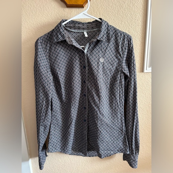 CINCH Women’s Patterned Button Down Rodeo Shirt - Picture 1 of 4